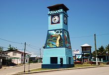 Clock tower in Punta Gorda, the southern most town in Belize – Best Places In The World To Retire – International Living